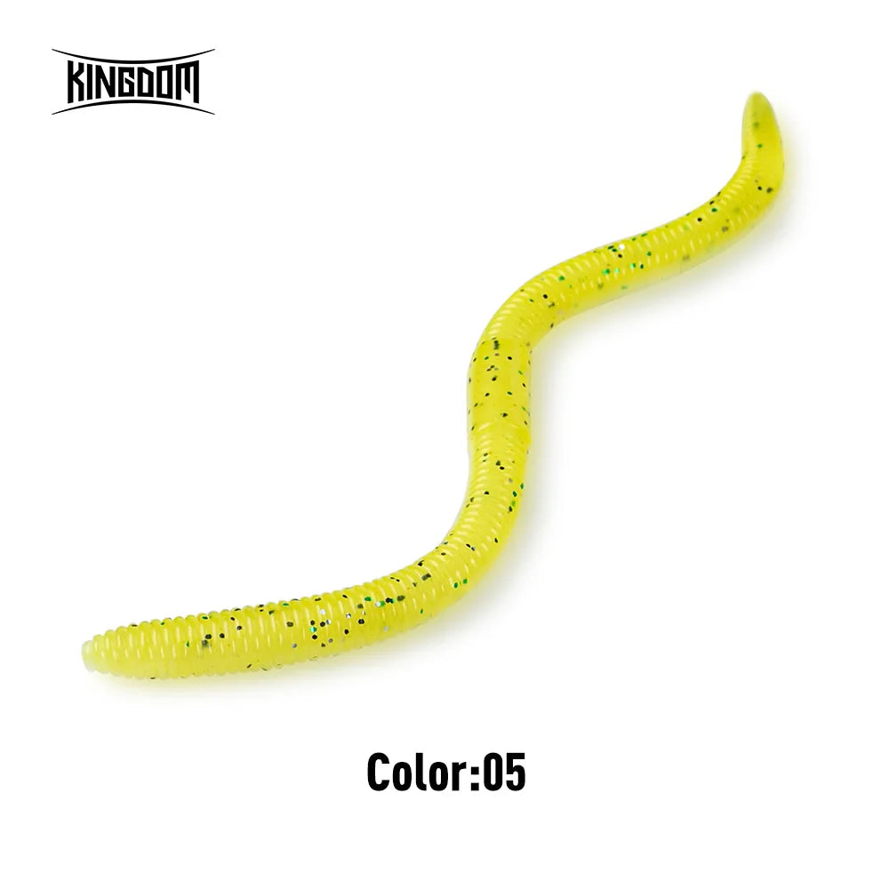 KINGDOM Soft Earthworm Bait 10-15pcs