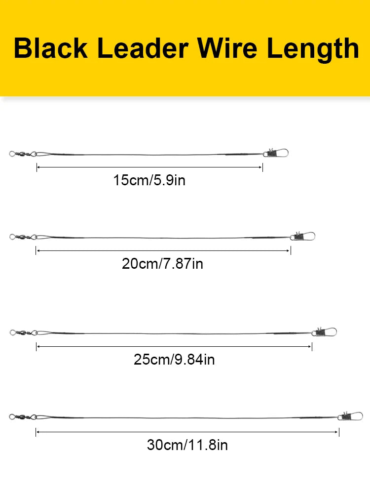JSFUN Wire Fishing Line Leader
