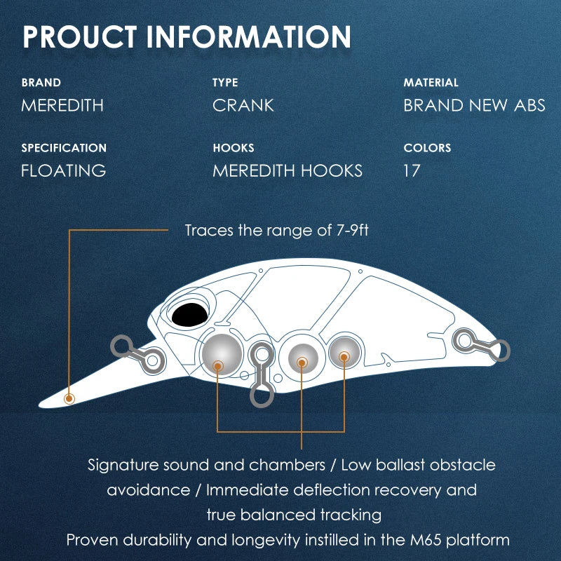 MEREDITH Crankbait 2.0-2.5m