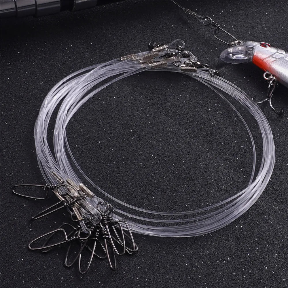 Fluorocarbon Fishing Line Leader with Snap Swivel